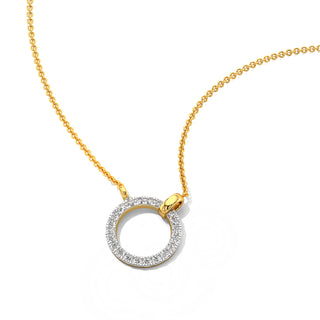 Luna Diamond Chain Necklace-Yellow Gold
