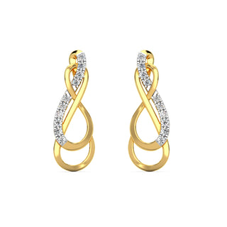 Petite Diamond Earrings-Yellow Gold