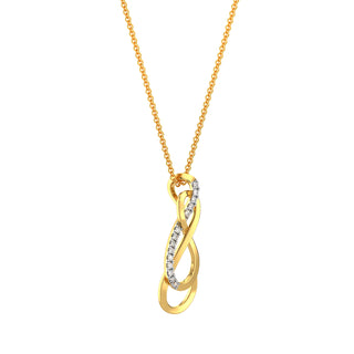 Petite Diamond Chain Necklace-Yellow Gold
