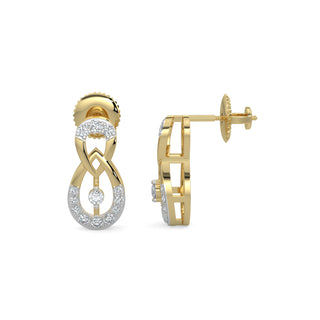 Delicate Droplets Earrings-Yellow Gold