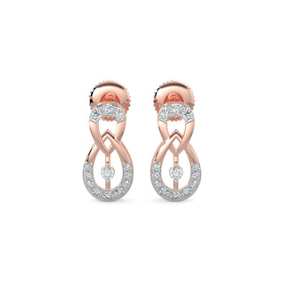 Delicate Droplets Earrings-Rose Gold