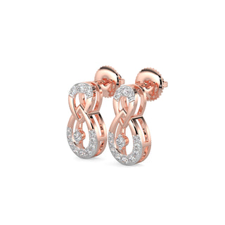 Delicate Droplets Earrings-Rose Gold
