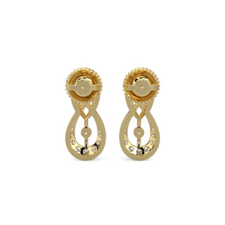 Delicate Droplets Earrings-Yellow Gold