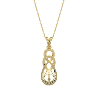 Delicate Droplets Pendant-Yellow Gold