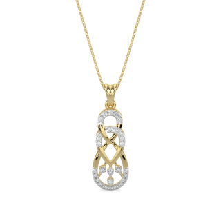 Delicate Droplets Pendant-Yellow Gold