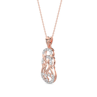 Delicate Droplets Pendant-Rose Gold