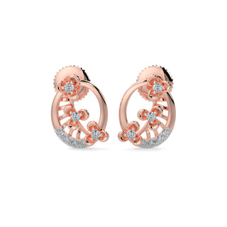 Subtle Shimmers Earrings-Rose Gold