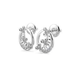 Subtle Shimmers Earrings-White Gold