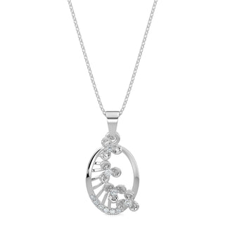 Subtle Shimmers Pendant-White Gold