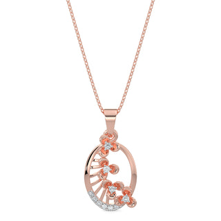 Subtle Shimmers Pendant-Rose Gold