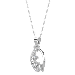 Subtle Shimmers Pendant-White Gold