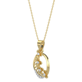 Subtle Shimmers Pendant-Yellow Gold