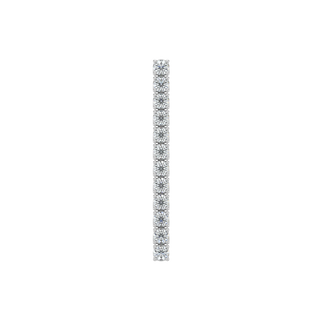 Thread Diamond Earrings-White Gold