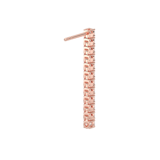 Thread Diamond Earrings-Rose Gold