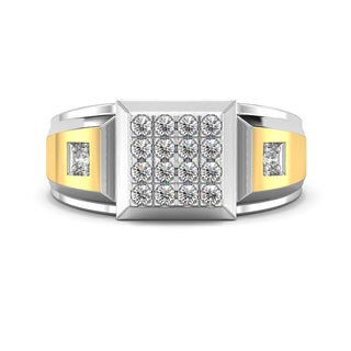 Forever Diamond Ring for Men-White Gold
