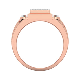 Eros Diamond Ring for Men-Rose Gold