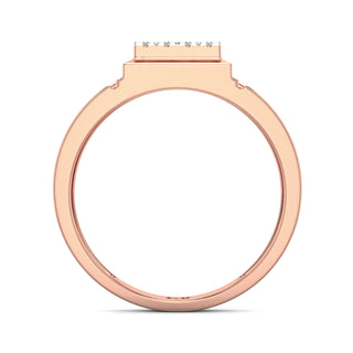 Beacon Diamond Ring for Men-Rose Gold