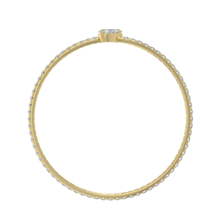 Pear Solitaire Diamond Bracelet-Yellow Gold