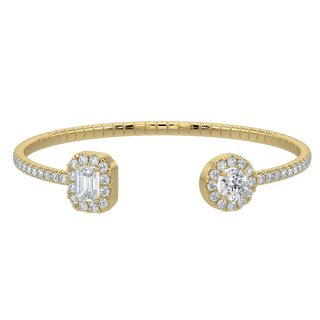 Dazzling LGD Solitaire Bracelet-Yellow Gold