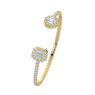 Dazzling LGD Solitaire Bracelet-Yellow Gold