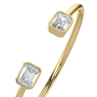 Emerald Duo LGD Solitaire Bracelet-Yellow Gold