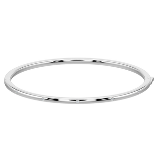 Modern Diamond Bracelet-White Gold