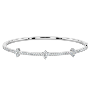 Sparkling Diamond Bracelet-White Gold