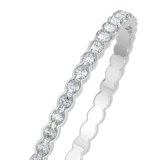Oval Cut Diamond Bracelet-White Gold