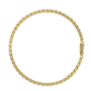 Round Tennis LGD Bracelet-Yellow Gold