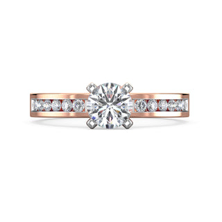Splendor Solitaire Diamond Ring-Rose Gold