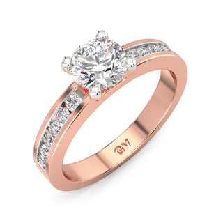 Splendor Solitaire Diamond Ring-Rose Gold