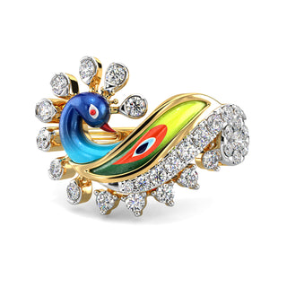 Radiant Crown Ring-Yellow Gold