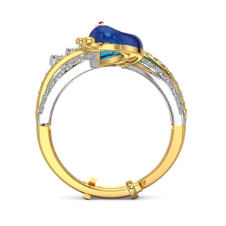 Royal Peacock Ring-Yellow Gold
