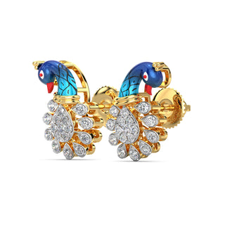 Majestic Glory Earrings-Yellow Gold