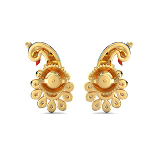 Majestic Glory Earrings-Yellow Gold