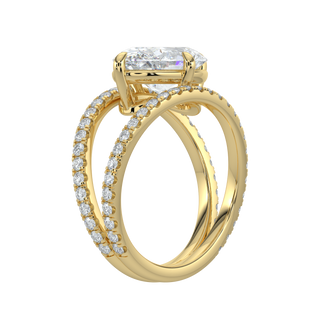 Luna Oval LGD Solitaire Ring-Yellow Gold