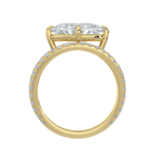 Luna Oval LGD Solitaire Ring-Yellow Gold
