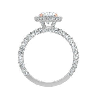 Serenity Halo LGD Solitaire Ring-White Gold