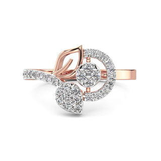 Gracious Leaf Ring-Rose Gold