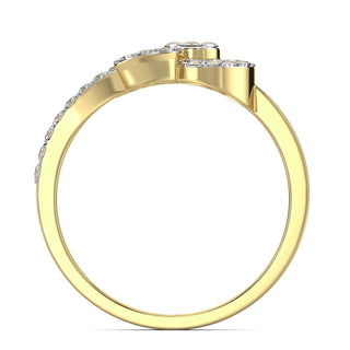 Gracious Leaf Ring-Yellow Gold