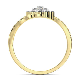 Circular Symphony Diamond Ring-Yellow Gold