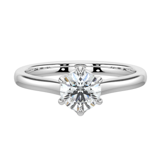 Solitaire Engagement Rings-White Gold