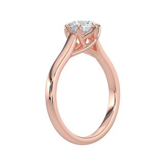 Solitaire Engagement Rings-Rose Gold