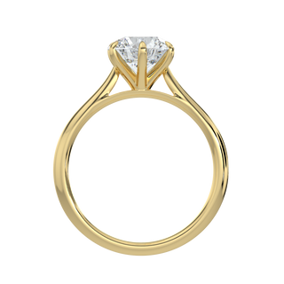 Radiant Solitaire Ring-Yellow Gold