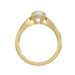 Radiant Cushion LGD Solitaire Ring-Yellow Gold