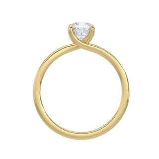 Round Solitaire Ring-Yellow Gold