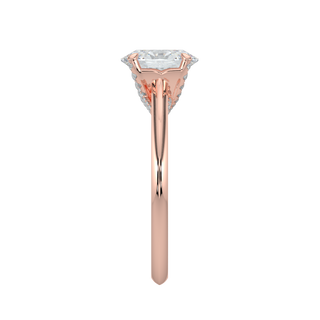 Classic Oval Solitaire Ring-Rose Gold