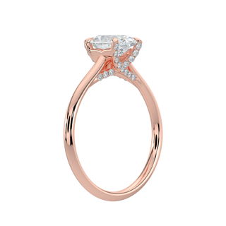 Classic Oval Solitaire Ring-Rose Gold
