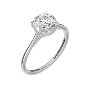 Serene LGD Solitaire Ring-White Gold