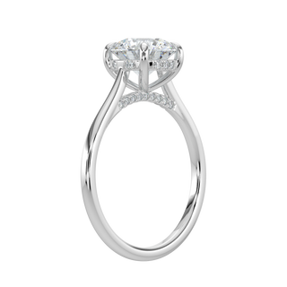 Serene LGD Solitaire Ring-White Gold